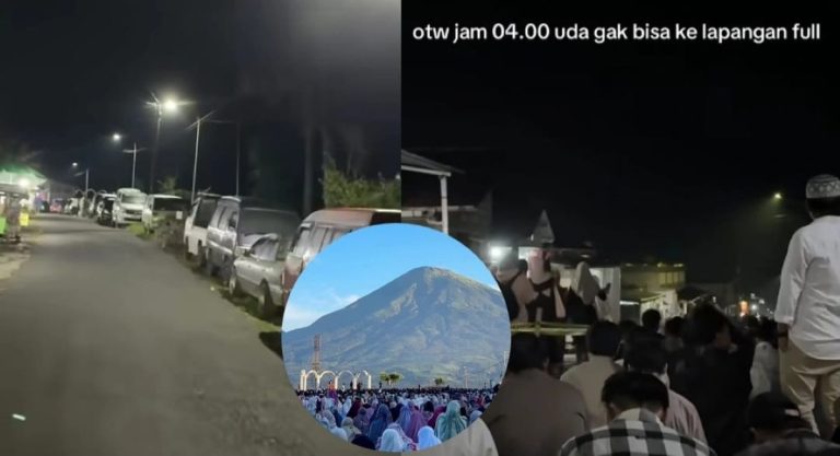 Viral Salat Idul Adha di Lapangan Garung Wonosobo, Terungkap Parkiran Mobil Full Sejak Malam Sebelumnya