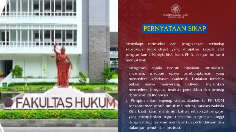 Dosen FH UGM Kena Doxing usai Komentari Mutasi Kementerian PU, Kampus Siapkan Pendampingan Hukum