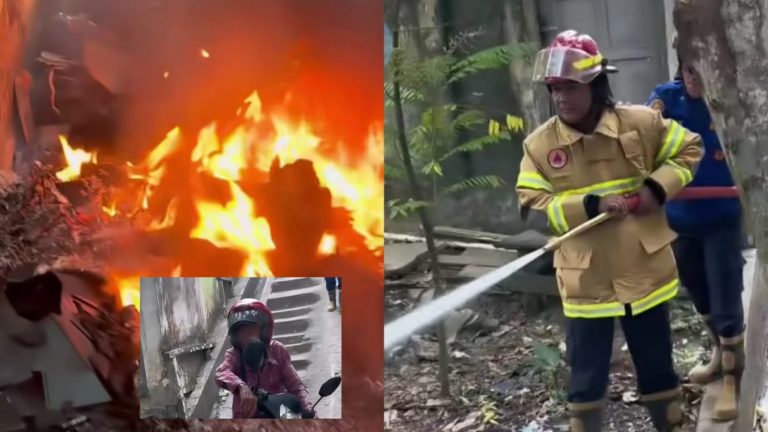 Viral Petugas Damkar Balikpapan Tegur Warga yang Bakar Ban di Semak-semak Dekat Permukiman, Ingatkan Potensi Kebakaran Besar