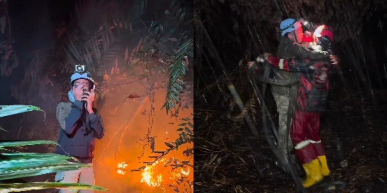 67 Hari Berjibaku dengan Api Karhutla, Relawan di Kalbar Saling Berpelukan saat Hujan Akhirnya Tiba